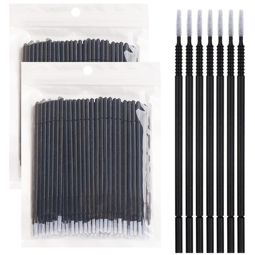 Eyelash Extension Remover - 200pcs Eyelashes MicroBrush Lash Mascara Applicators