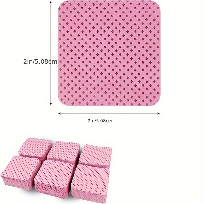 Eyelash Extension Remover - 50 Lint-Free Nail Wipes, Super Absorbent
