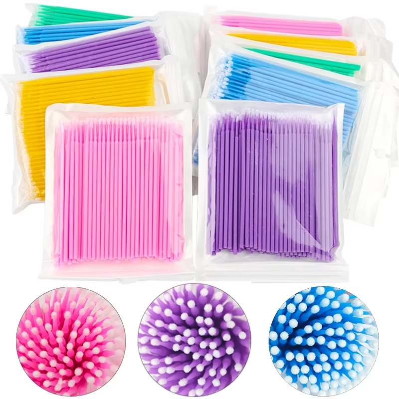 Eyelash Extension Remover - 100Pcs Eyelash Cleaning Brush Lash Extension