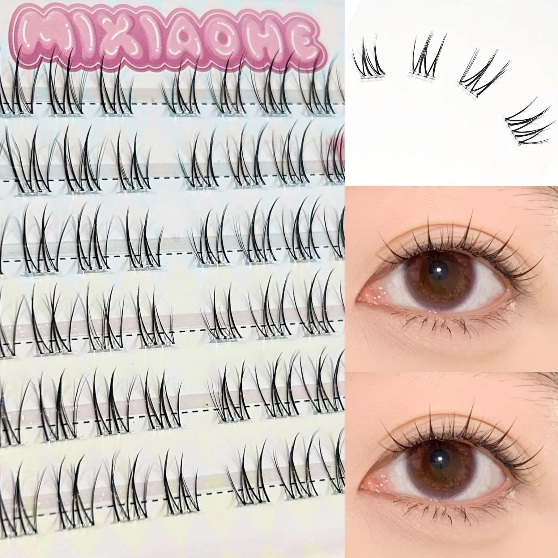Eyelash Extension C Curl - Mixiaohe Pure Look Glueless Eyelashes 60