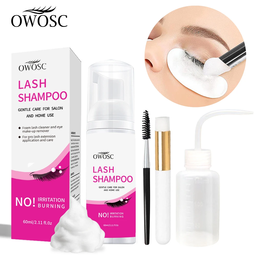 Eyelash Extension Wash - 60ml Eyelash Extension Shampoo Foam Professional
