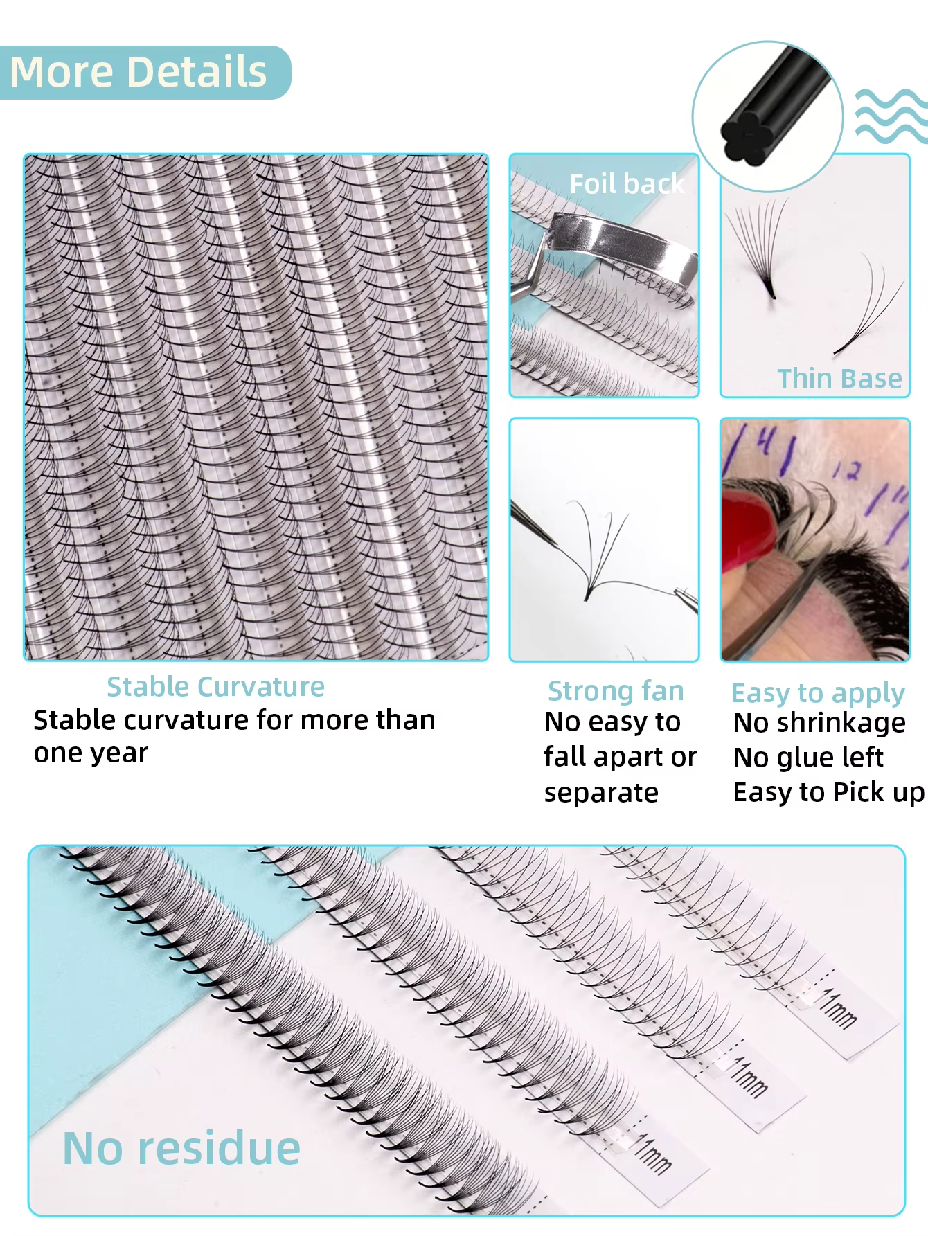 6D 8D 10D LC lashPre-made Volu - Eyelash Extension C Curl recensione e prezzo