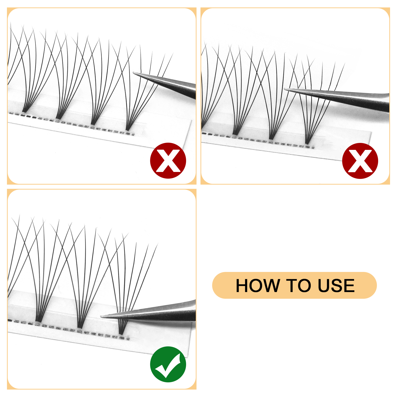 Quewel Premade Fans Lashes 8D/ - Eyelash Extension C Curl recensione e prezzo