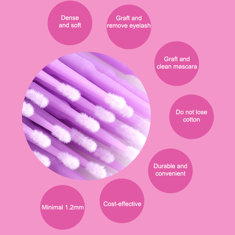 50/100PCS Disposable Micro Bru - Eyelash Extension Remover recensione e prezzo