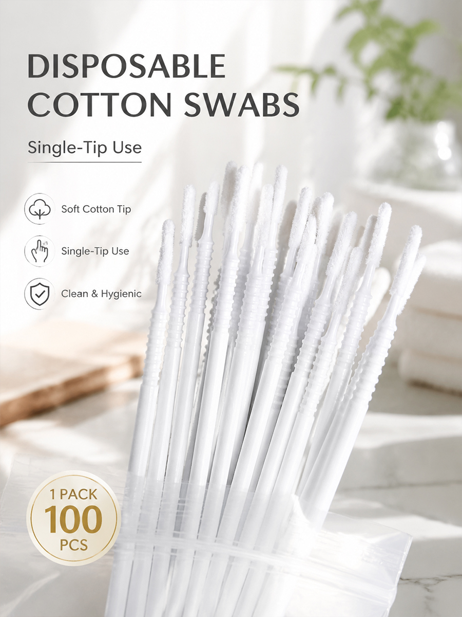 Disposable Long Cotton Swabs E - Eyelash Extension Remover recensione e prezzo