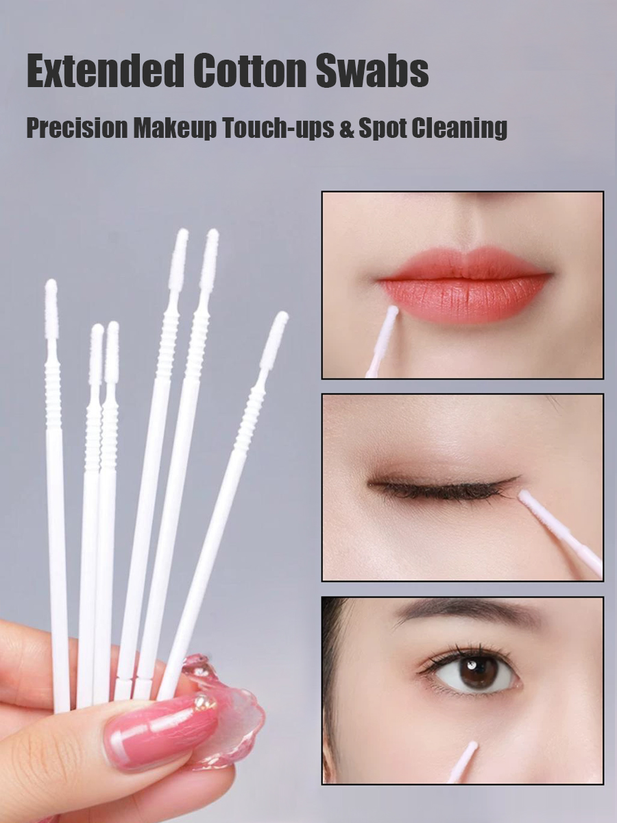 Disposable Long Cotton Swabs E - Eyelash Extension Remover recensione e prezzo