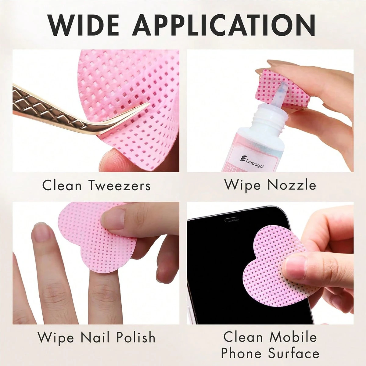 LINMANDA 200 Pieces of Lint-Fr - Eyelash Extension Remover recensione e prezzo