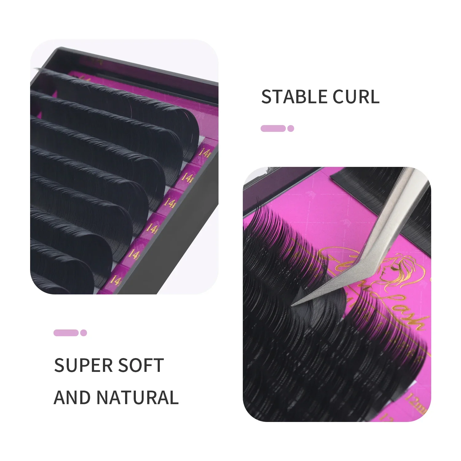 GLAMLASH Wholesale 16Rows BCCC - Eyelash Extension C Curl recensione e prezzo