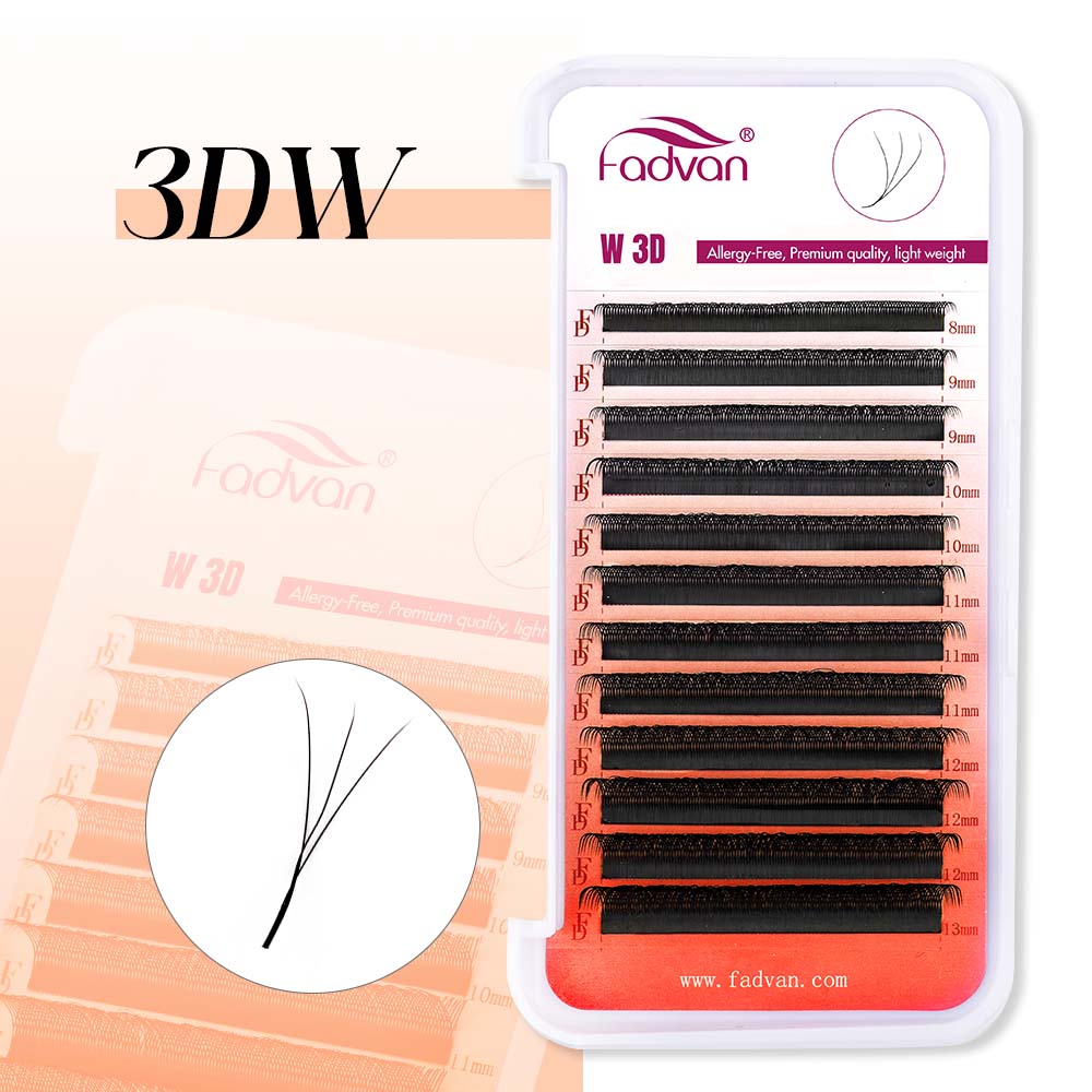 FADVAN 3D Lashes W Shaped Eyel - Eyelash Extension C Curl recensione e prezzo