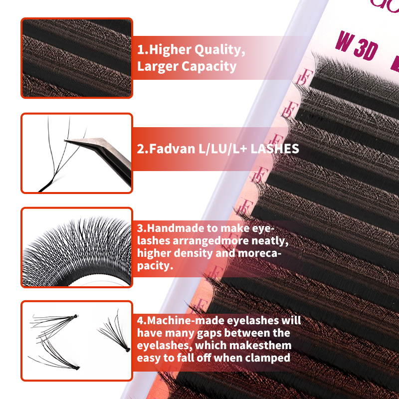 FADVAN 3D Lashes W Shaped Eyel - Eyelash Extension C Curl recensione e prezzo