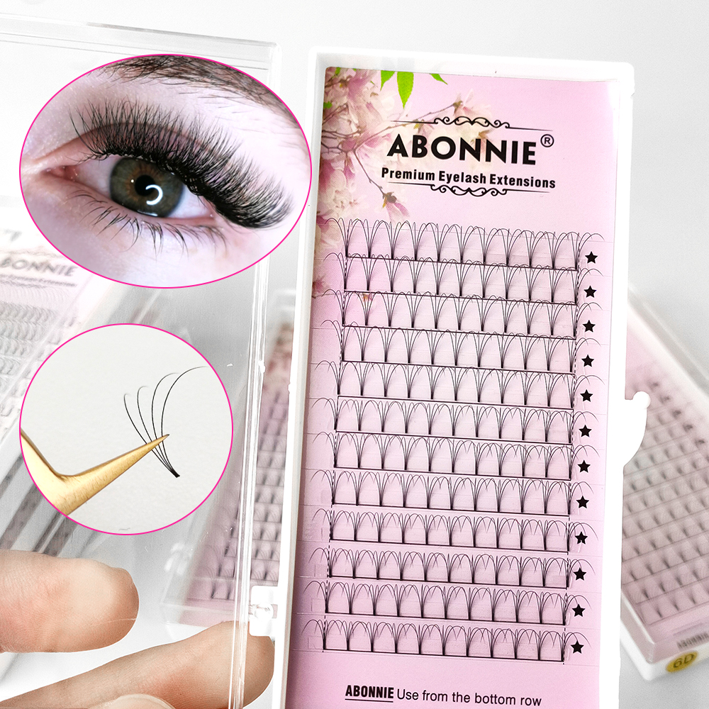Abonnie 6D Narrow Fan Premade  - Eyelash Extension C Curl recensione e prezzo