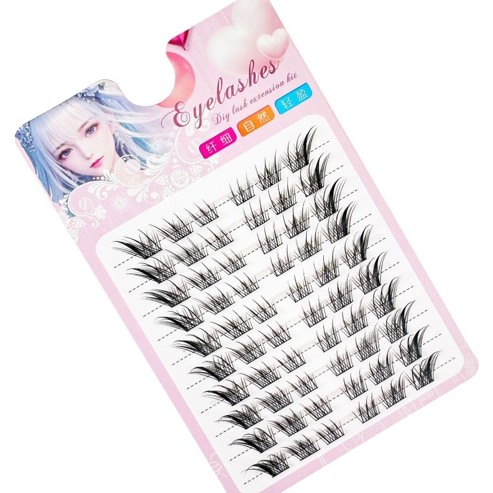3D Cat Eye Clusters Lashes Nat - Eyelash Extension C Curl recensione e prezzo