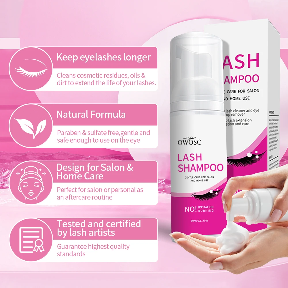 60ml Eyelash Extension Shampoo - Eyelash Extension Wash recensione e prezzo
