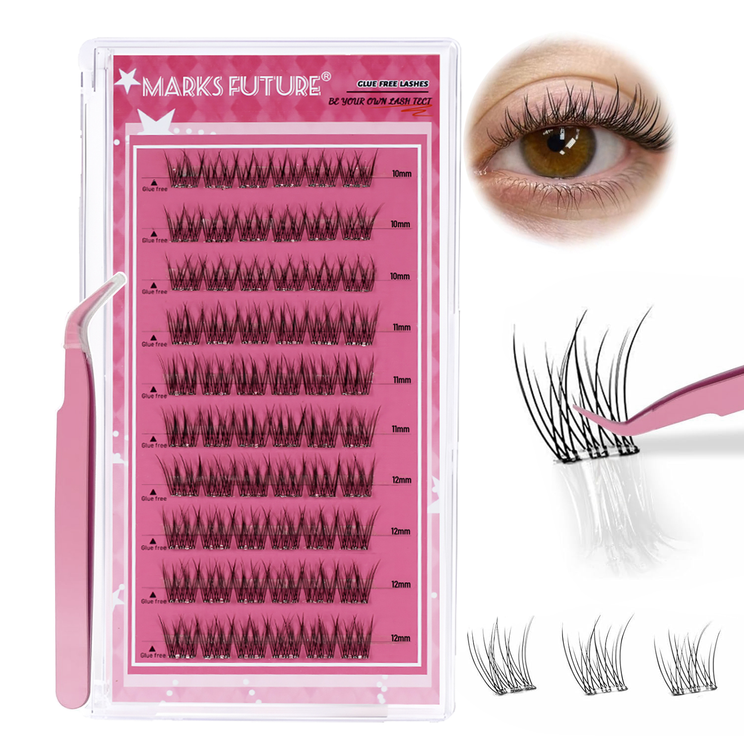 Self-Adhesive False Eyelashes  - Eyelash Extension C Curl recensione e prezzo