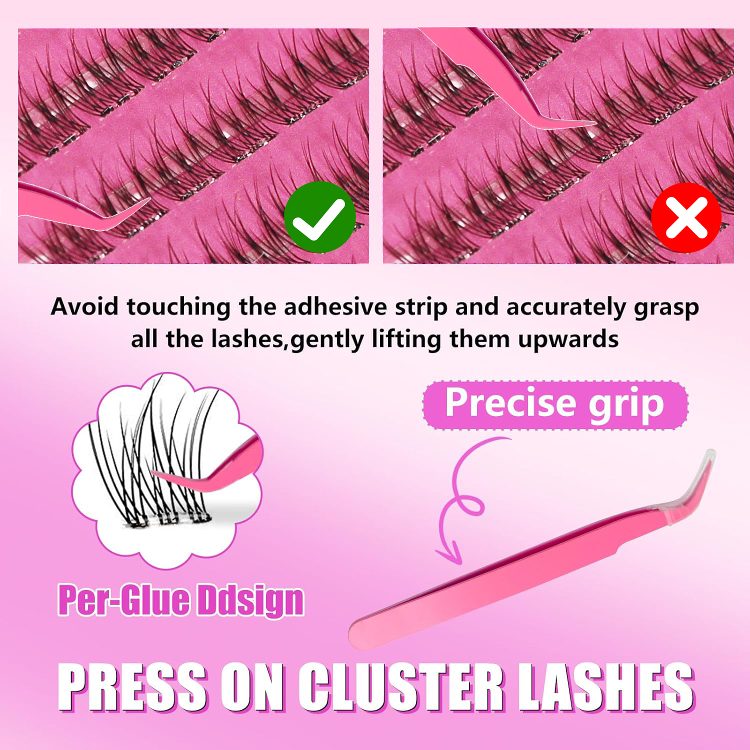 Self-Adhesive False Eyelashes  - Eyelash Extension C Curl recensione e prezzo