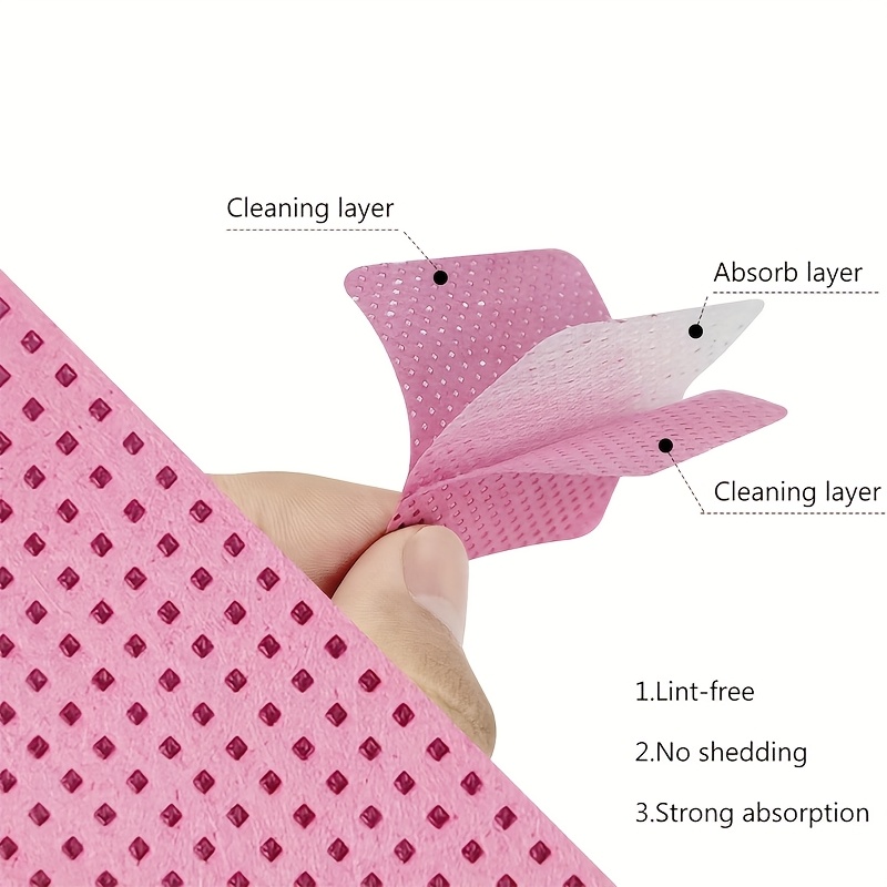 50/100/200pcs Lint-Free Nail W - Eyelash Extension Remover recensione e prezzo