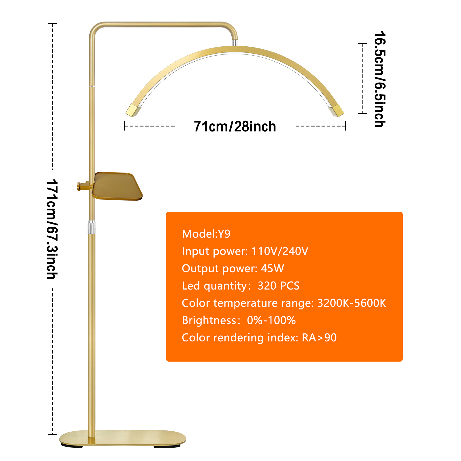 Fosoto Golden Photography Lamp - Eyelash Extension Led recensione e prezzo