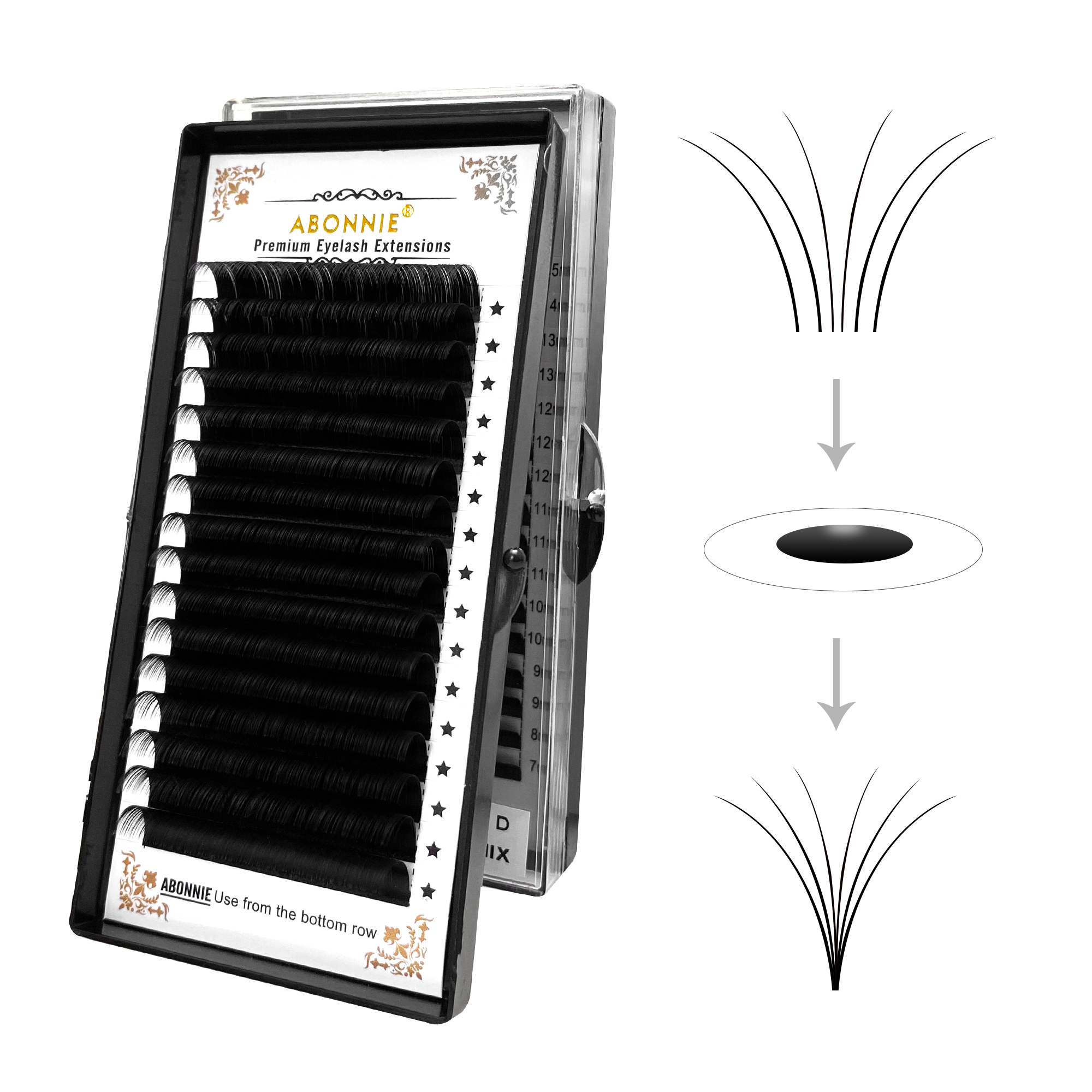 Abonnie Eyelashes Extension Si - Eyelash Extension C Curl recensione e prezzo